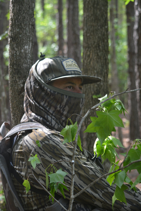 LOWCO BIRD PATCH, LOST HAT CO, MOSSY OAK BOTTOMLAND CAMO
