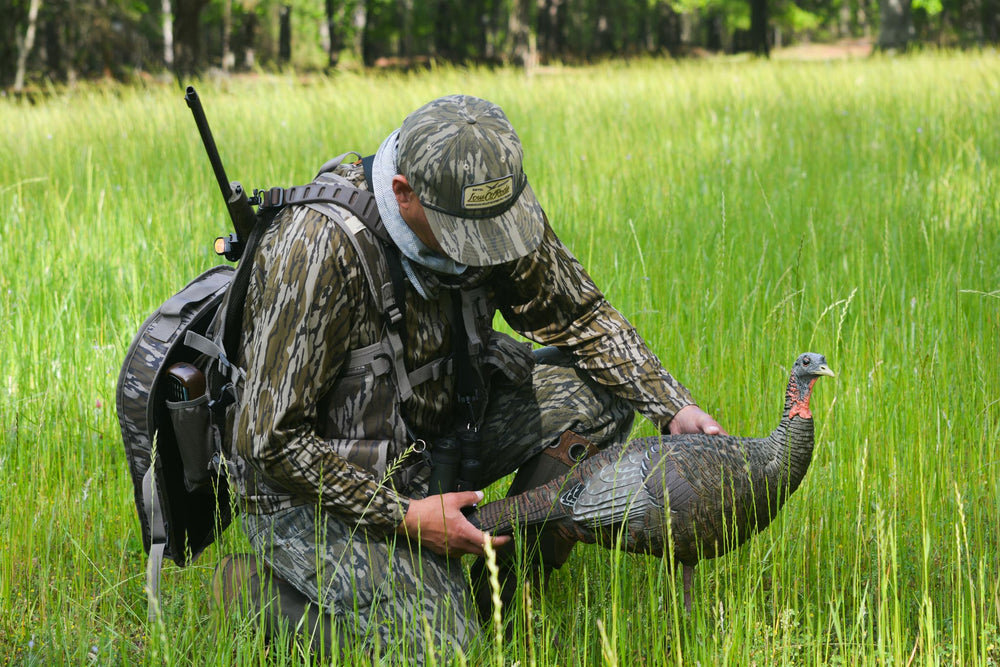 LOWCO BIRD PATCH, LOST HAT CO, MOSSY OAK BOTTOMLAND CAMO
