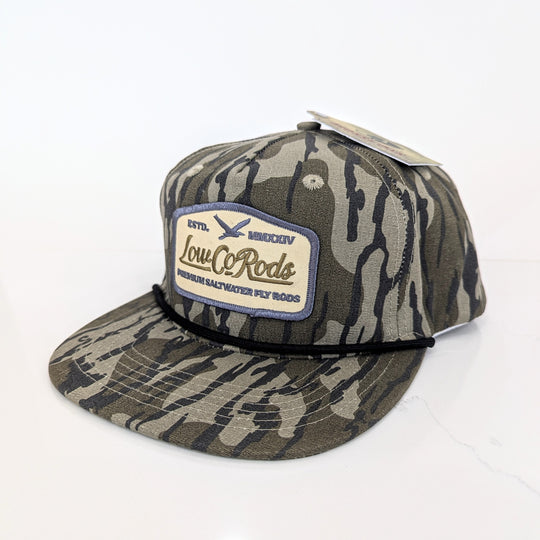 LOWCO BIRD PATCH, LOST HAT CO, MOSSY OAK BOTTOMLAND CAMO