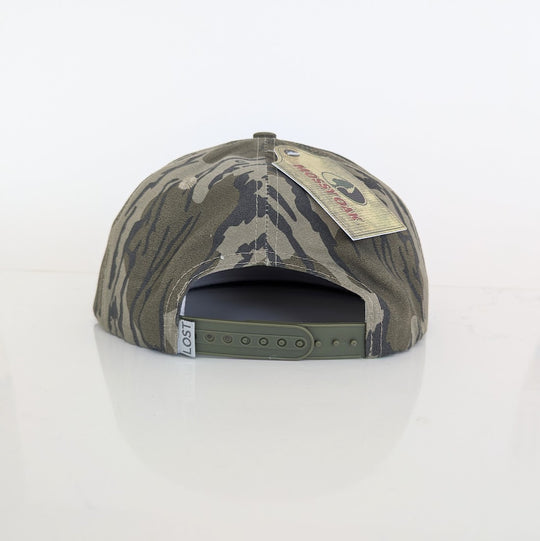 LOWCO BIRD PATCH, LOST HAT CO, MOSSY OAK BOTTOMLAND CAMO