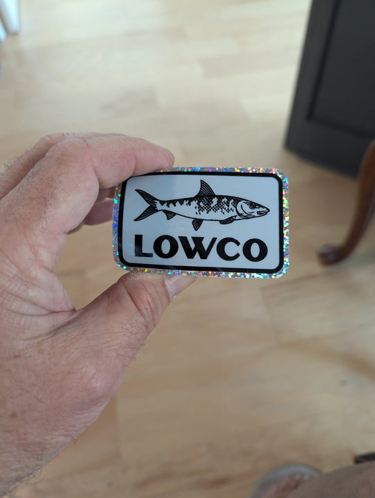 Bonefish Sticker with Glitter Finnish