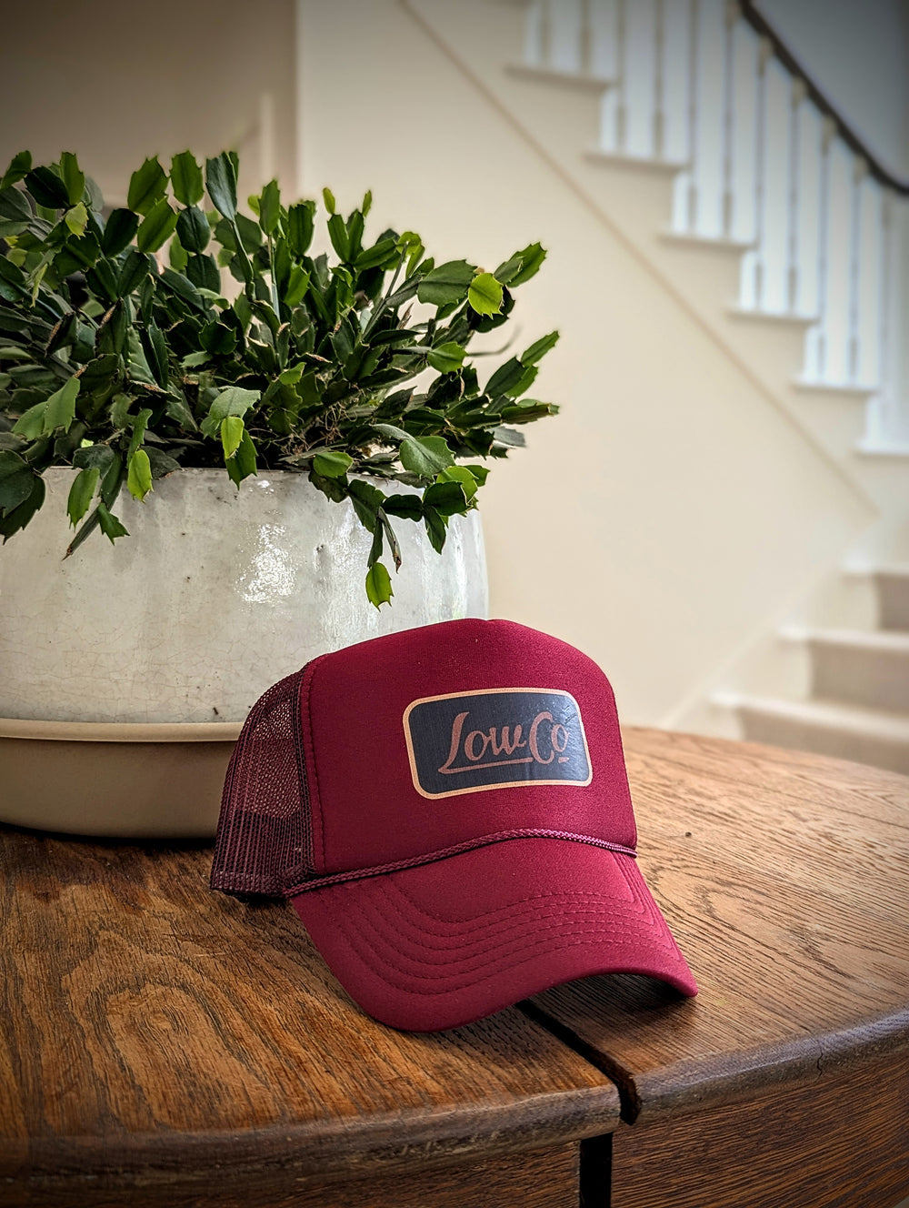 LOWCO FOAMIE TRUCKER | LOGO Merlot