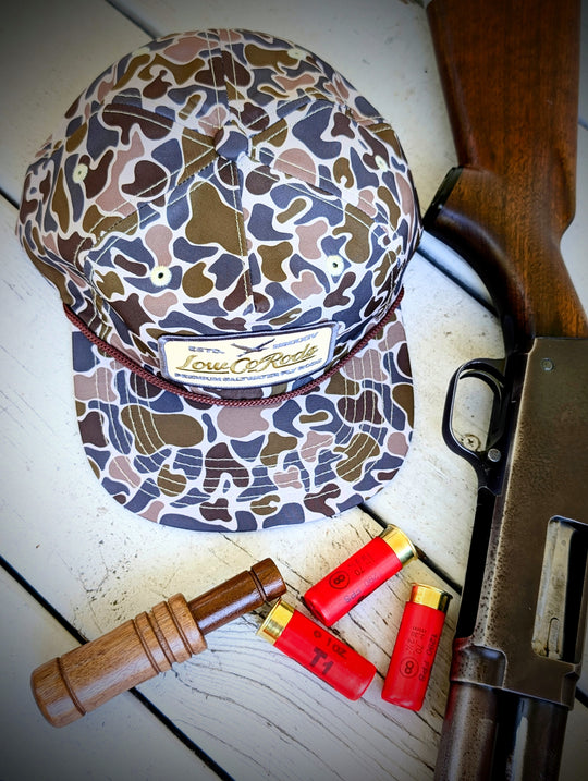 LOWCO BIRD PATCH,  BAYOU BREAKUP DUCK CAMO