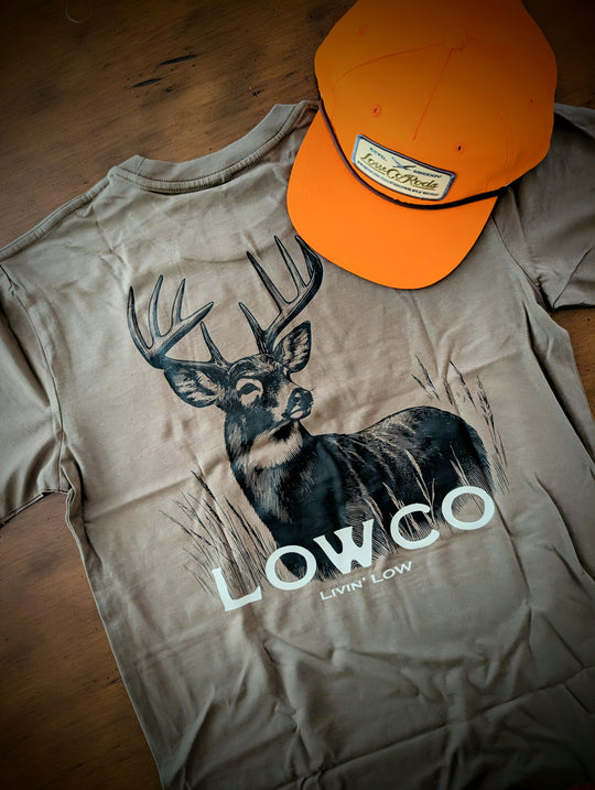 LOWCO BIRD PATCH, LOST HAT CO, BLAZE ORANGE