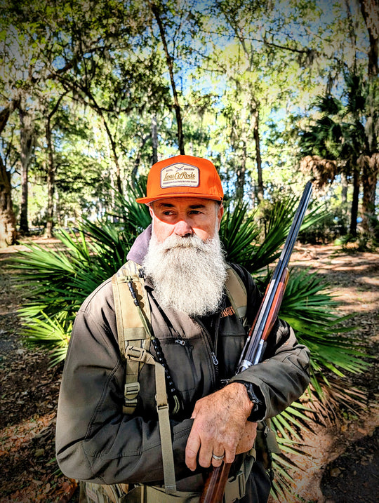 LOWCO BIRD PATCH, LOST HAT CO, BLAZE ORANGE