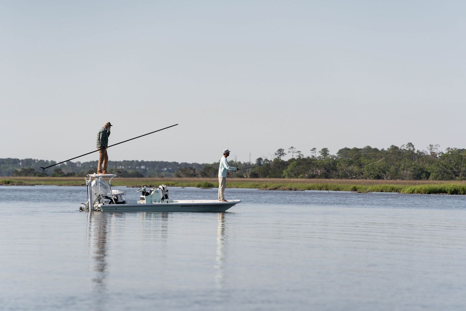 Saltwater Fly Rod Casting in the wind