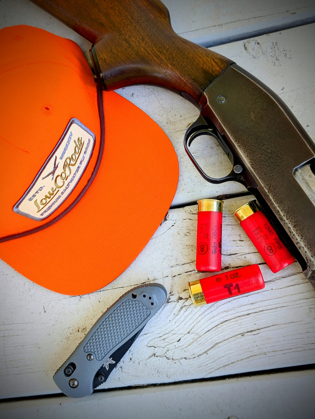 LOWCO BIRD PATCH, LOST HAT CO, BLAZE ORANGE