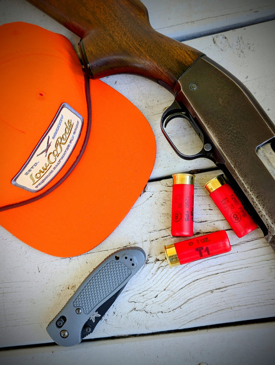 LOWCO BIRD PATCH, LOST HAT CO, BLAZE ORANGE