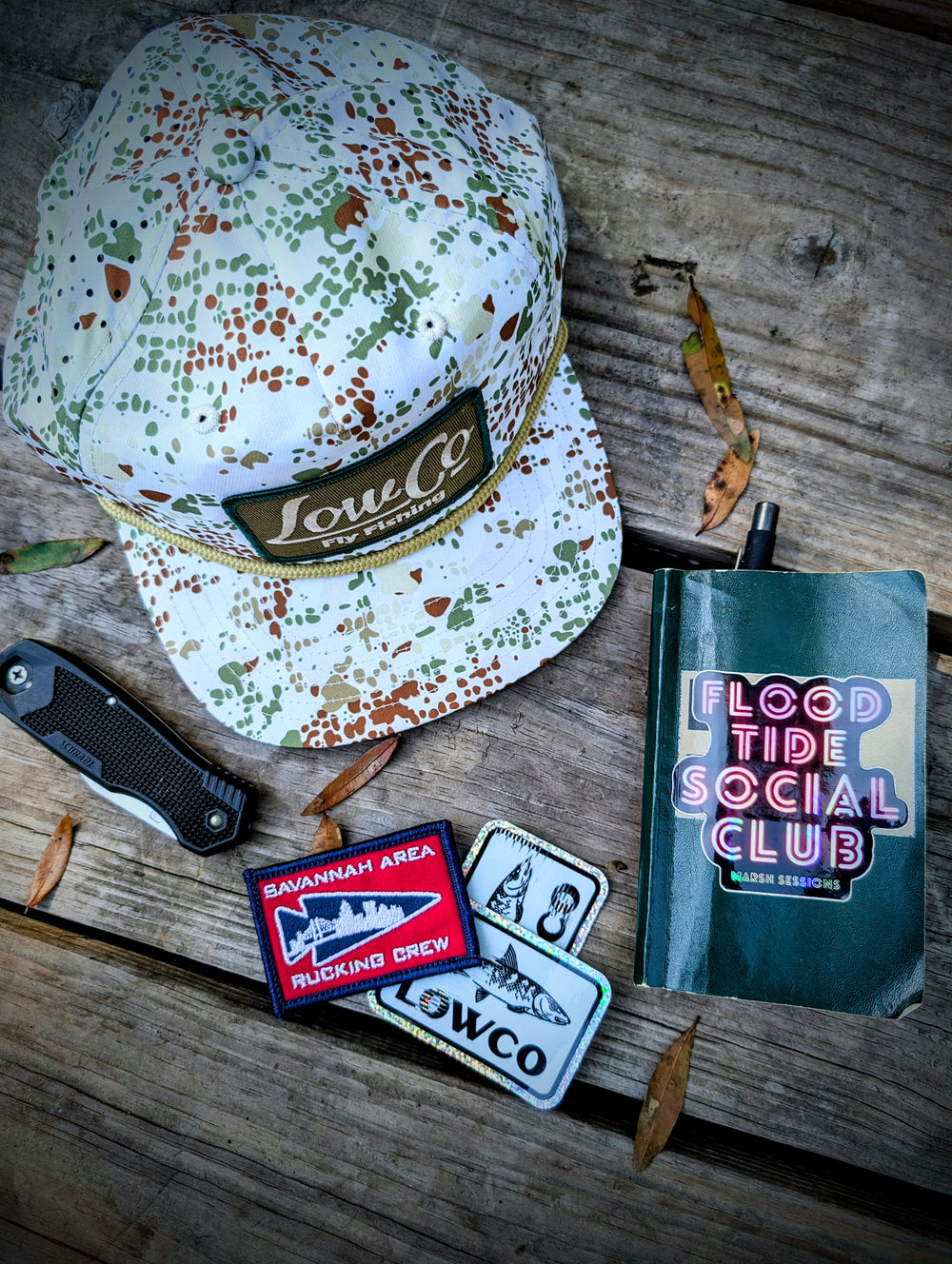 LOWco Fly Fishing Patch Hat  - SOBRO The Marina Ultralight - Perforated - Hacienda Junction